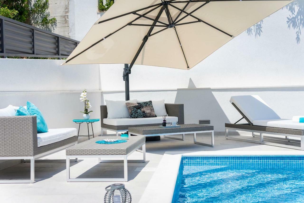 Villa Miholina - With Heated Swimming Pool Trogir Bagian luar foto