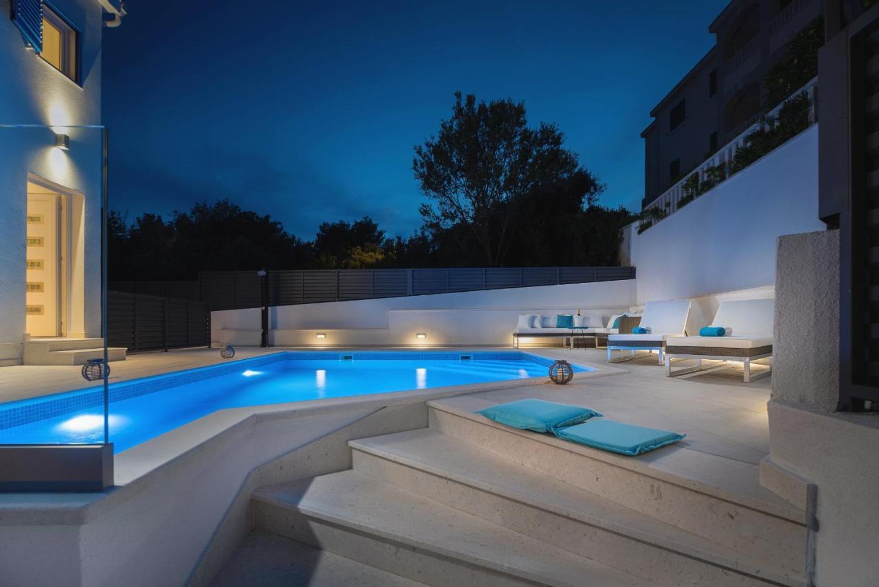 Villa Miholina - With Heated Swimming Pool Trogir Bagian luar foto