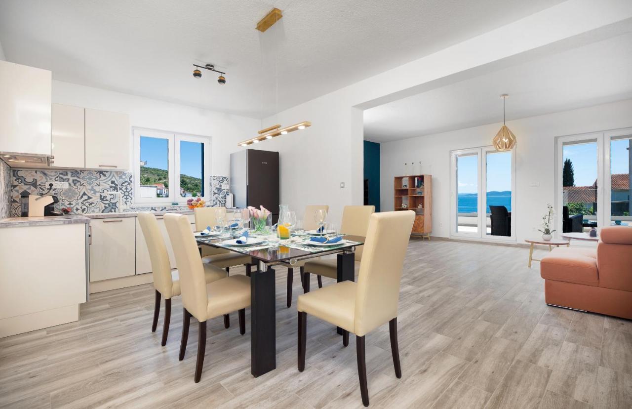 Villa Miholina - With Heated Swimming Pool Trogir Bagian luar foto