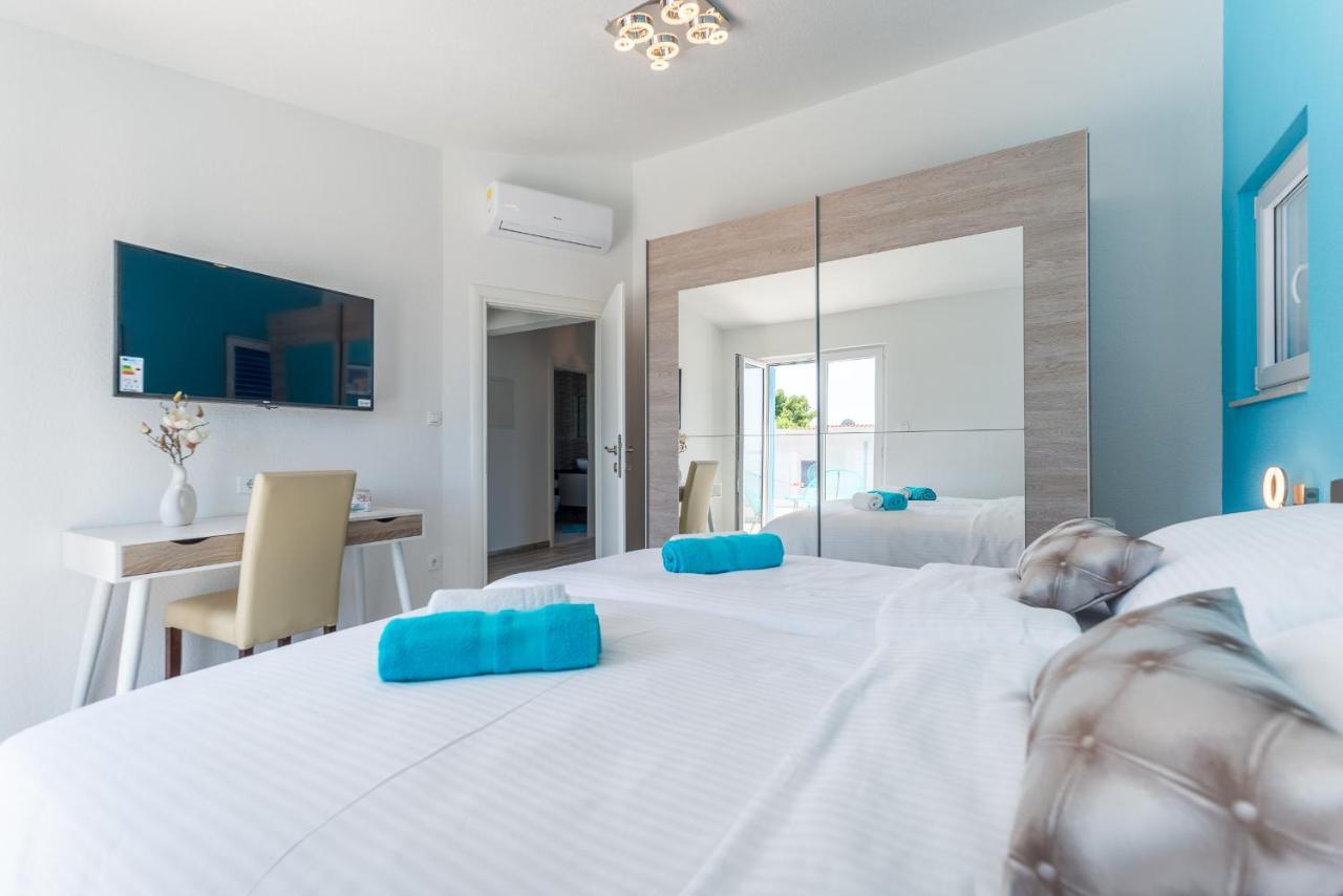Villa Miholina - With Heated Swimming Pool Trogir Bagian luar foto