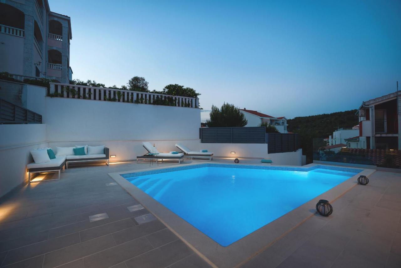 Villa Miholina - With Heated Swimming Pool Trogir Bagian luar foto