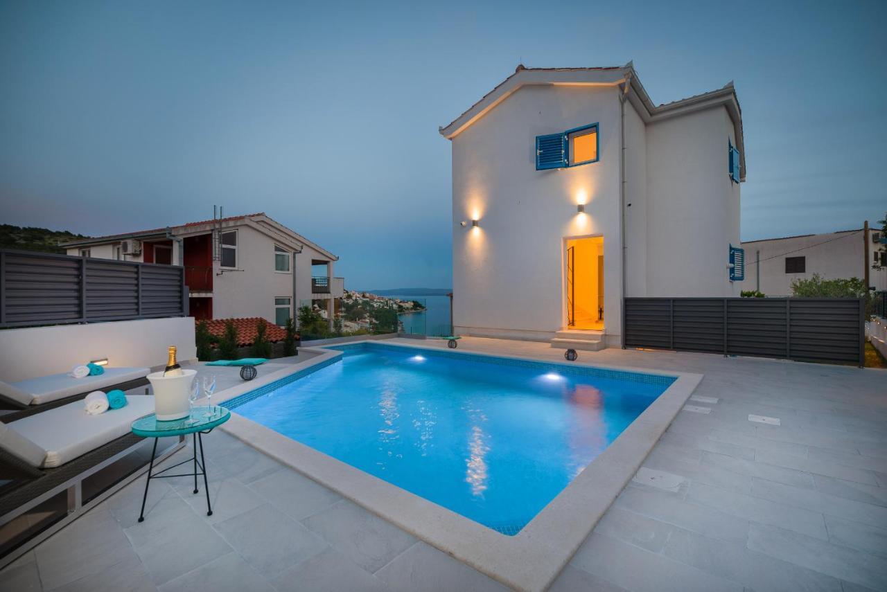 Villa Miholina - With Heated Swimming Pool Trogir Bagian luar foto