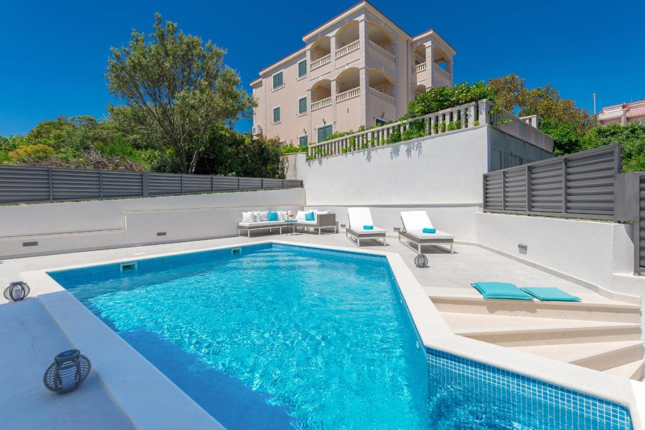 Villa Miholina - With Heated Swimming Pool Trogir Bagian luar foto